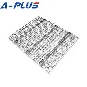 Griglia di supporto per Rack per Pallet in metallo zincato a canale a U 44 ''x 46'' piattaforma per pannelli in rete metallica d'acciaio