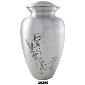 โกศบรรจุอัฐิแบบอเมริกัน ทำจากอะลูมิเนียมคุณภาพสูง กันน้ำ ดีไซน์โดดเด่นสำหรับบรรจุอัฐิของผู้ใหญ่ ขนาดปรับแต่งได้ - Product Image 1