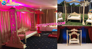 เบาะนั่งสำหรับเจ้าสาวสไตล์โมรอคแคนสำหรับงานอีเวนต์อุปกรณ์ตกแต่งงานแต่งงานที่สมบูรณ์แบบสำหรับธีมโมรอคโค - Product Image 4