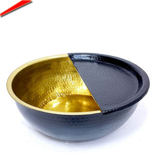 ชามสปาสำหรับรถเก๋งทำเล็บเท้าสีดำและสีทองแบบพกพา - Product Image 4