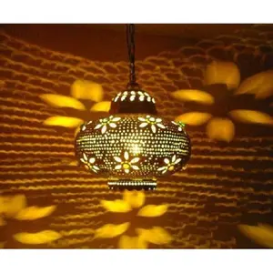 Desain kustom lampu gantung aluminium gaya Moroko tradisional Led untuk pabrik rumah pabrikan India
