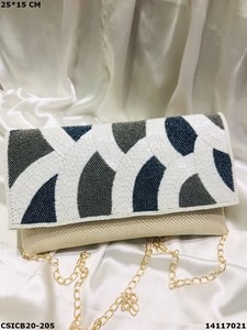 Bolso de mano de noche de diseñador, bolso de mano étnico - Product Image 2