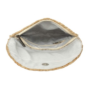 Bolso de mano hecho a mano de yute bohemio para mujer al por mayor, cierre de cremallera larga, borla, Pompón, algodón, compras en línea, 2017 - Product Image 5