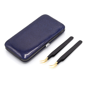 Pinces à épiler personnalisées à pointes en or, pour Extension des cils, droites et courbées - Product Image 5