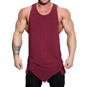 OEM Wholesale Men's Gym <b>Sleeveless</b> Tank <b>Top</b> Plus Size Casual Sport Vest for Bodybuilding Workout XL Plain Style - Product Image 1