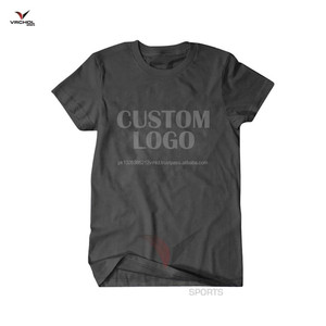 T-shirt à col en O pour hommes T-shirts vierges de gymnastique 100% coton Vente en gros Tissu tricoté de haute qualité - Product Image 5
