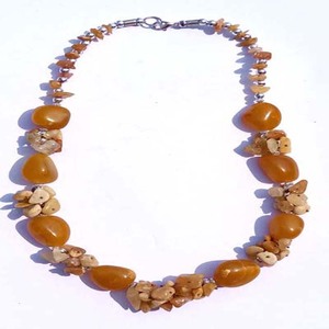 Collar de Piedras Aget de Rawat Handicrafts, Joyería Artificial de Moda, Joyería Artesanal India Hecha a Mano, NK-9290d - Product Image 1