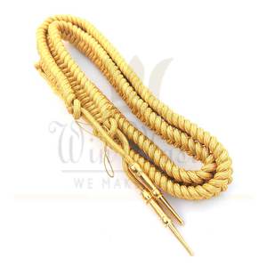 Accesorios de uniforme Aiguillettes de alta calidad Aiguillettes dorados ceremoniales 2024 - Product Image 5