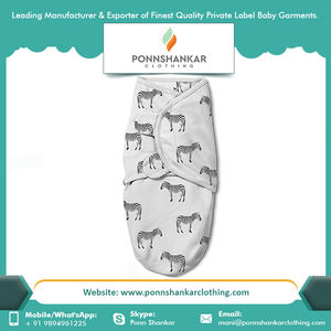 Unisex Premium Quality <b>Baby</b> Blankets Adjustable Swaddle Wrap Knitted Fabric Direct from Manufacturer Private Label Bedroom Use - Product Image 2