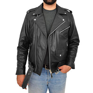 Chaquetas de cuero genuino de moda superventas para hombres - Product Image 6