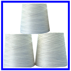 Fil à coudre 100% coton, filé à anneaux, blanchi, pour le tissage textile, absorbant l'humidité, compact, fabriqué en Inde. Prix. - Product Image 2