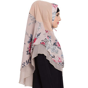 Hijab de gasa para mujer, bufanda de moda acanalada, Tudung, Bawal, arrugado, de gasa, chales plisados de rizos - Product Image 5