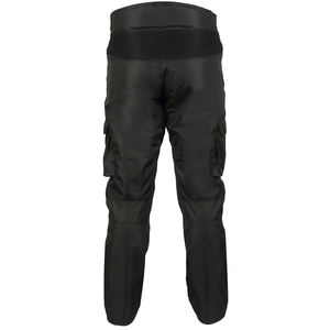 Pantalon d'équitation de moto en textile cargo noir de haute qualité 100% polyester avec fermeture à glissière à la taille moyenne-Service OEM disponible - Product Image 4