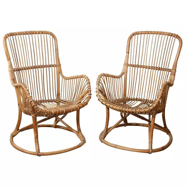 Rattan Wicker Material Indoor Home Furniture Traditional Design Style Modern Appearance Rattan Chair