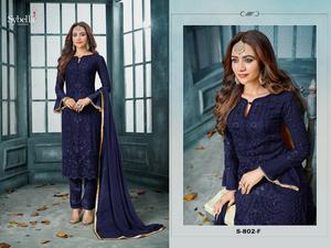 Anarkali สูท/ชุด Anarkali/งานมือ Anarkali Salwar Kameez (Salwar And Kameez) - Product Image 6