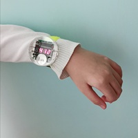 Montre numérique à puce unique IC LED, pour horloge électronique, Kit à monter avec couvercle Transparent, bricolage