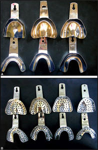 Prosthetics Dental Impression <b>Tray</b> BO 12,3,4 BU2,3,4 PERFORATED SOLID <b>SAND</b> BLASTED POLISHED Stainless Steel Manual UAMED LTD - Product Image 2