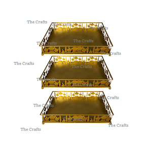 Bandeja de postre de hierro blanco de alta calidad en color blanco para bodas y cuenco para servir dulces Eid Ramadan - Product Image 4