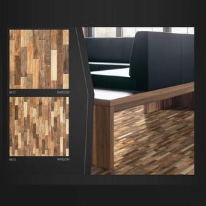 Baldosas decorativas de madera con textura de tira de cerámica 40x40cm - Product Image 2