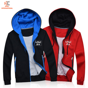 เสื้อฮู้ดซิปผู้ชาย ผ้าฝ้าย 100% แบบเรียบ คอปกมีฮู้ด แขนยาว ระบายอากาศได้ดี แห้งเร็ว เหมาะสำหรับเล่นกีฬาในฤดูหนาว - Product Image 3