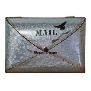 Buzón de correo galvanizado con revestimiento de polvo rojo ecológico, buzón de correos al por mayor montado en la pared, buzón de correo al por mayor de diseñador tradicional - Product Image 6