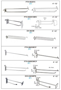 shinny wall mounted hanger slatwall <b>hook</b> - Product Image 5