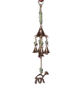 Carillon de cloche en laiton perles de cloche avec chameau fait à la main décoration de la maison carillon de vent suspendu au mur son doux de cloche - Product Image 1