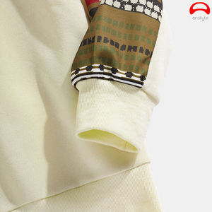 เสื้อฮู้ดของผู้ชายเสื้อฮู้ดพิมพ์ลายโลโก้แบบกำหนดเองขนาด6XL เรียบย้อมด้วยเทคนิคพัฟ - Product Image 6