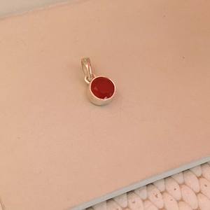 925 argent Sterling beau papillon pendentif religieux mignon cornaline coupe pierre précieuse diamant pierre principale lunette réglage bijoux - Product Image 3