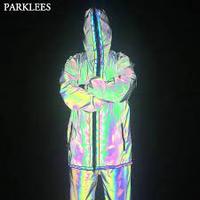 Blouson bomber réversible réfléchissant en polyester/coton, imperméable, respirant, séchage rapide, fermeture éclair non tissée, service OEM, meilleur prix