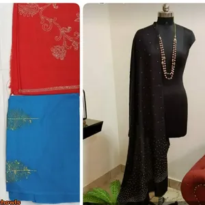 Bufanda de lana arrugada para mujeres, pañuelo transpirable de Color sólido, de alta calidad, estilo Retro, chal musulmán a rayas, venta al por mayor, 2021 - Product Image 1