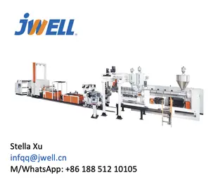 JWELL-máquina de fabricación de láminas de plástico, PP, PS, PE, PET, ABS, PVC, hoja/tablero/línea de producción de Panel