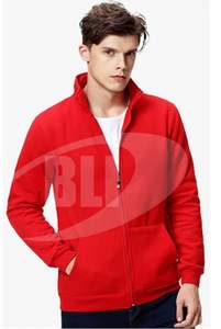 เสื้อฮู้ดแบบรูดซิปสำหรับผู้ชายเสื้อวอร์มผ้าฝ้ายหนาผ้าฟลีซแบบปรับแต่งได้ - Product Image 4