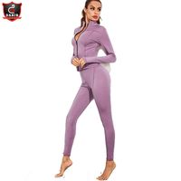 Vêtements de gymnastique pour femmes, survêtement élégant en coton et Polyester vierge, ensembles de Jogging, survêtement