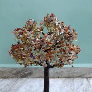 Vente en gros de 2000 cristaux naturels Agate multicolore Chakra de pierres précieuses sous-verre en cristal de guérison Mascotte de bureau à domicile faite à la main - Product Image 2