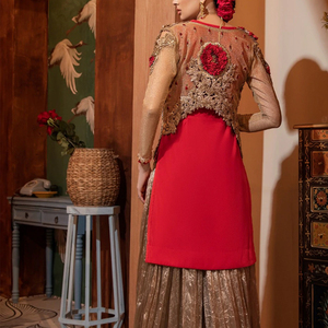 2022 alta calidad pakistaní 3 piezas elegante vestido de fiesta bordado ecológico patrón sólido al por mayor 2022 - Product Image 6