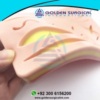 Almohadilla de sutura de silicona para heridas, modelo de piel humana para suturar, almohadilla de entrenamiento para médico, enfermera, modelo de práctica de Estudiante
