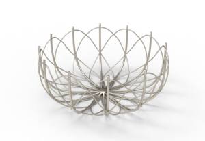 Bol à fruits en fil métallique moderne de qualité supérieure avec une combinaison de finitions en laiton, piédestal de service moderne, bol à fruits de style indien - Product Image 4