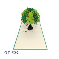 Appelboom 3D Pop-up Kaart Liefde Handgemaakt Papierknutsel Cadeaus Groothandel Handwerk Op Maat Ontwerp Vietnam Top Trend Bestseller