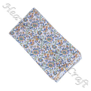 Beautiful 100% Organic Cotton Fabric Light Weight Hand Block Print Indian Style for Bags Uniforms for Boys Fabric for Dress - Product Image 4