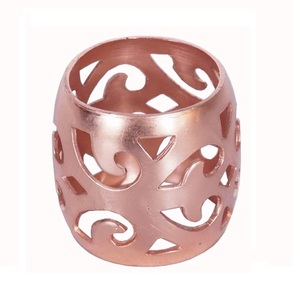 Anillo de Servilleta Metálico de Diseño para Fiestas, Anillo de Servilleta de Lujo Personalizado, Anillos de Servilleta para Fiestas en Stock - Product Image 4