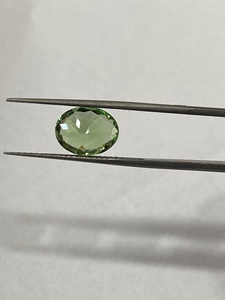 Pierre précieuse naturelle rare, 1 pièce, pierres précieuses naturelles de forme ovale, couleur vert ou grenat - Product Image 6