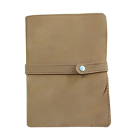 Cahier de notes en cuir A5 avec logo personnalisé, fait à la main, papier de chiffon en coton marron, planificateur vintage, tailles A4 A6