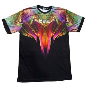 Camiseta de talla grande para hombre con estampado 3D de sublimación personalizada de alta calidad con logotipo frontal ecológico y transpirable - Product Image 3