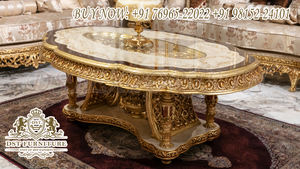 Canapé de salon sculpté lourd de Style classique en bois sculpté à la main meubles de salon de luxe canapé de salon doré de Style Royal - Product Image 4