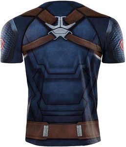 Personnalisé Fitness Hommes Respirant Confortable Manches Courtes Imprimé Sublimation Rash Guard Service OEM Prix de gros - Product Image 2