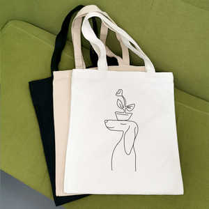 Bolso Tote rojo de lona de algodón para celebraciones para ir de compras - Product Image 2