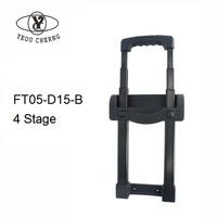 YOUCHERNG FT05 Maleta de 4 Etapas con Asa Telescópica de 13 Pulgadas, Equipaje Resistente de 39 Pulgadas de Altura, Tubos Cuadrados, Accesorios Especiales para Maletas