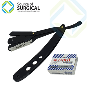 Maquinillas de afeitar con recubrimiento en polvo negro - Product Image 1