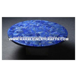 Natural Semi Precious Lapis Lazuli Modern Dining <b>Table</b> <b>Top</b> - Product Image 1